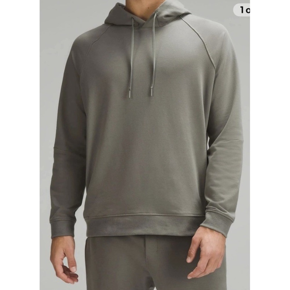 LULULEMON CITY SWEAT PULLOVER HOODIE MEN'S L GREY SAGE #LM3AUPS $128